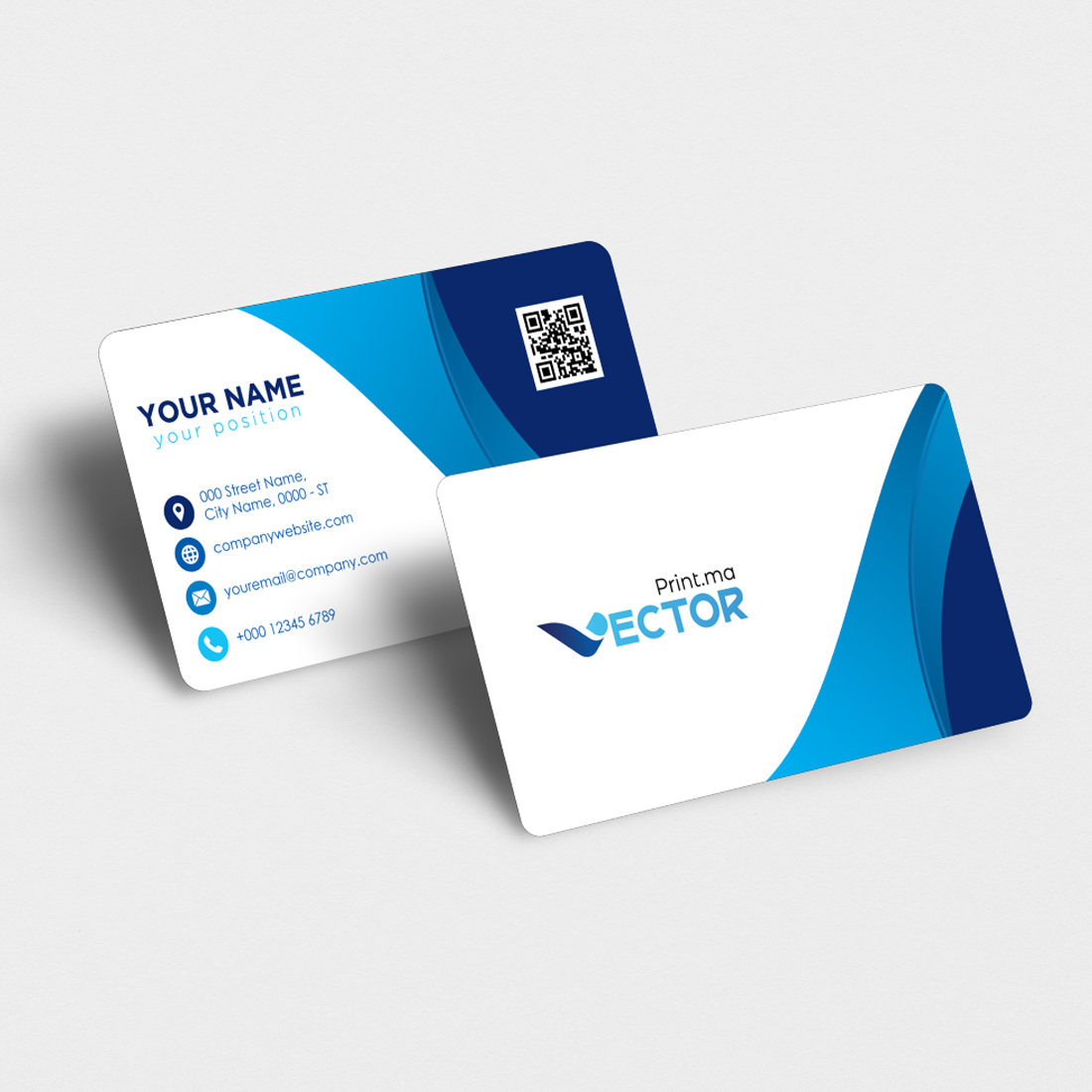 Carte de visite Coins Arrondis